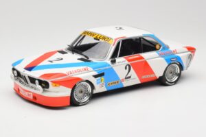 BMW 3.0 CSL E9 #2 Luigi Racing A. de Fierlant / P. Xhenceval Winners 24 Hours of Spa 1975 Minichamps 1:18 155752602 Pressofus