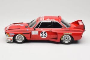 BMW 3.0 CSL E9 #23 Faltz Alpina A. de Fierlant / H. Grohs Zandvoort Trophy 1975 Minichamps 1:18 155752623 Pressofusione — immagine 3 di 6