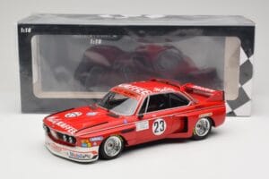 BMW 3.0 CSL E9 #23 Faltz Alpina A. de Fierlant / H. Grohs Zandvoort Trophy 1975 Minichamps 1:18 155752623 Pressofusione — immagine 6 di 6