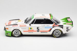 BMW 3.0 CSL E9 #5 Assoc Interim J-C. Chavan / A. Detrin Winners 24 Hours of Spa 1976 Minichamps 1:18 155762505 Pressofusione — immagine 3 di 6
