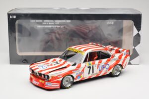 BMW 3.0 CSL E9 #71 Luigi Racing P. Xhenceval / J. Dieudonné 24 Hours of Le Mans 1977 Minichamps 1:18 155772571 Pressofusione — immagine 6 di 6