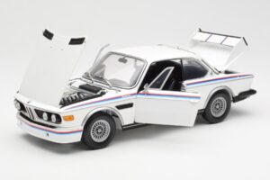 BMW 3.0 CSL E9 Con Set Spoiler Bianco Minichamps 1:18 180029021 Pressofusione — immagine 2 di 8