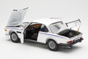 BMW 3.0 CSL E9 Con Set Spoiler Bianco Minichamps 1:18 180029021 Pressofusione — immagine 5 di 8