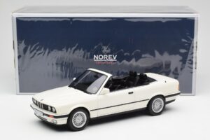 BMW 325i E30 Cabriolet Alpine Bianco Norev 1:18 183213 Pressofusione — immagine 6 di 6