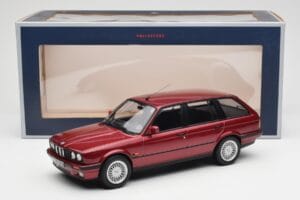 BMW 325i E30 Touring Rosso Metallic Norev 1:18 183218 Pressofusione — immagine 6 di 6