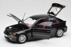BMW 325Ti Compact E46 Nero Kyosho 1:18 80430024440 Pressofusione — immagine 2 di 7
