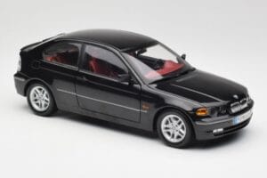 BMW 325Ti Compact E46 Nero Kyosho 1:18 80430024440 Pressofusione — immagine 5 di 7