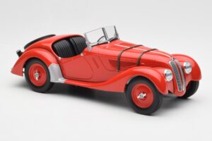 BMW 328 Rosso Minichamps 1:18 155025031 Pressofusione — immagine 4 di 6