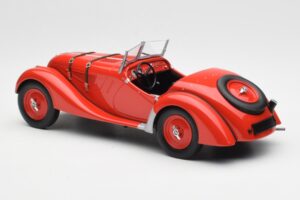 BMW 328 Rosso Minichamps 1:18 155025031 Pressofusione — immagine 5 di 6