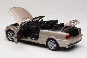BMW 328i E46 Cabriolet Sand Beige Metallic Kyosho 1:18 80430009756 Pressofusione — immagine 6 di 9