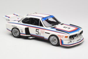 BMW 3.5 CSL E9 Gr.5 #5 K.W.M. Racing K. Miller / D. Cowart 6 Hours of Watkins Glen 1979 Minichamps 1:18 180792005 Pressofusio — immagine 6 di 8