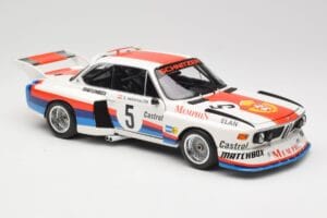 BMW 3.5 CSL E9 Gr.5 #5 S. Manhalter Winner Havirov Interseries 1977 Minichamps 1:18 180772005 Pressofusione — immagine 6 di 8