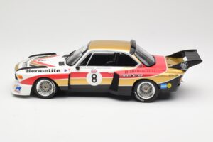 BMW 3.5 CSL E9 Hermetite #8 J. Fitzpatrick / T. Walkinshaw 1000 km Nurburgring 1976 Minichamps 1:18 155762608 Pressofusione — immagine 3 di 6