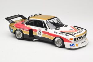BMW 3.5 CSL E9 Hermetite #8 J. Fitzpatrick / T. Walkinshaw 1000 km Nurburgring 1976 Minichamps 1:18 155762608 Pressofusione — immagine 4 di 6