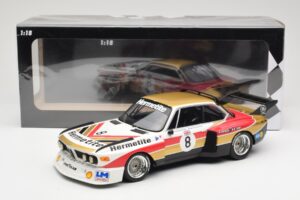 BMW 3.5 CSL E9 Hermetite #8 J. Fitzpatrick / T. Walkinshaw 1000 km Nurburgring 1976 Minichamps 1:18 155762608 Pressofusione — immagine 6 di 6