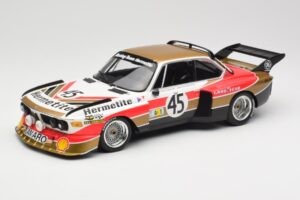 BMW 3.5 CSL E9 #45 Hermetite T. Walkinshaw / J. Fitzpatrick 24 Hours of Le Mans 1976 Minichamps 1:18 155762645 Pressofusione
