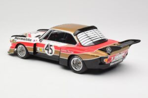 BMW 3.5 CSL E9 #45 Hermetite T. Walkinshaw / J. Fitzpatrick 24 Hours of Le Mans 1976 Minichamps 1:18 155762645 Pressofusione — immagine 5 di 6