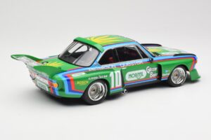 BMW 3.5 CSL E9 Schnitzer #10 D. Quester / R. Peterson 6 Hours Watkins Glen 1976 Minichamps 1:18 155762610 Pressofusione — immagine 2 di 6