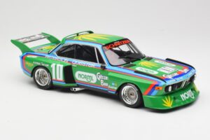 BMW 3.5 CSL E9 Schnitzer #10 D. Quester / R. Peterson 6 Hours Watkins Glen 1976 Minichamps 1:18 155762610 Pressofusione — immagine 4 di 6