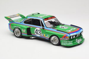 BMW 3.5 CSL E9 Schnitzer #43 D. Quester / A. Krebs 24 Hours of Le Mans 1976 Minichamps 1:18 155762643 Pressofusione — immagine 4 di 6