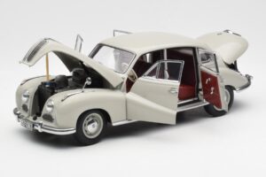 BMW 501 Cortina Grigio AUTOart 1:18 80430393098 Pressofusione — immagine 2 di 8
