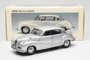 BMW 502 2.6 Luxus Super Argento AUTOart 1:18 70593 Pressofusione — immagine 8 di 8