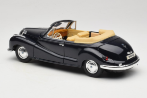 BMW 502 Cabriolet Nero Maisto 1:18 31817 Pressofusione — immagine 7 di 8
