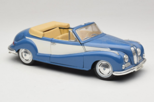 BMW 502 Cabriolet Blu Tchibo 1:18 45396 Pressofusione — immagine 6 di 8