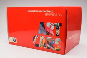 BMW 635 CSi E24 Art Car Robert Rauschenberg AUTOart 1:18 80430150924 Pressofusione — immagine 7 di 8