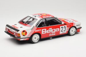 BMW 635 CSi E24 Belga Juma Racing M. Winkelhock / T. Regout 24 Hours of Spa 1985 Minichamps 1:18 155852523 Pressofusione — immagine 2 di 6