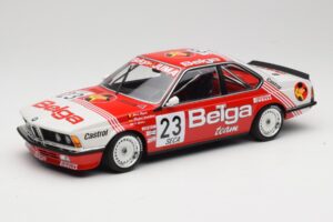 BMW 635 CSi E24 Belga Juma Racing M. Winkelhock / T. Regout 24 Hours of Spa 1985 Minichamps 1:18 155852523 Pressofusione