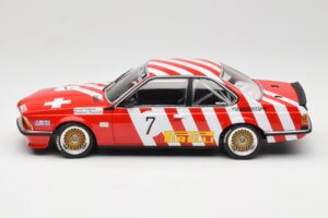 BMW 635 CSi E24 #7 BMW Italia G. Brancatelli / H. Kelleners Brno Grand Prix 1984 Minichamps 1:18 155842507 Pressofusione — immagine 3 di 6