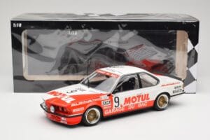 BMW 635 CSi E24 #9 Hollinger / P. Giroix Garage du Bac 24 Hours of Spa 1984 Minichamps 1:18 155842509 Pressofusione — immagine 6 di 6