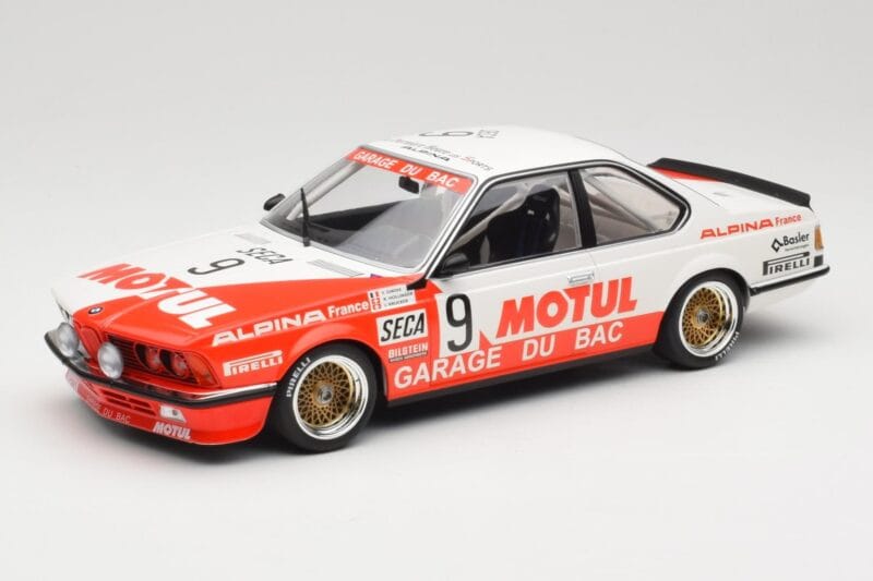 BMW 635 CSi E24 #9 Hollinger / P. Giroix Garage du Bac 24 Hours of Spa 1984 Minichamps 1:18 155842509 Pressofusione