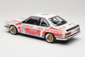 BMW 635CSi E24 Team Brun Motorsport #21 H. Grohs / T. Boutsen Spa 24 Hours 1985 Minichamps 1:18 155852521 Pressofusione — immagine 5 di 6
