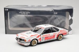BMW 635CSi E24 Team Brun Motorsport #21 H. Grohs / T. Boutsen Spa 24 Hours 1985 Minichamps 1:18 155852521 Pressofusione — immagine 6 di 6