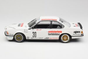 BMW 635CSi E24 Team Schnitzer Eterna #30 S. Bellof / S. Danner ETCC 1984 Minichamps 1:18 155832530 Pressofusione — immagine 3 di 6