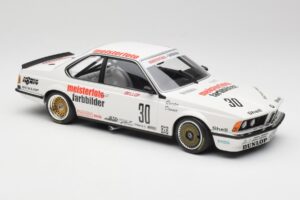 BMW 635CSi E24 Team Schnitzer Eterna #30 S. Bellof / S. Danner ETCC 1984 Minichamps 1:18 155832530 Pressofusione — immagine 4 di 6