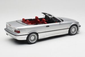 BMW Alpina B3 E36 3.2 Cabriolet Arctic Silver MCG 1:18 MCG18322 Pressofusione — immagine 3 di 8