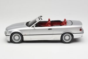 BMW Alpina B3 E36 3.2 Cabriolet Arctic Silver MCG 1:18 MCG18322 Pressofusione — immagine 5 di 8