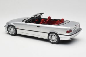 BMW Alpina B3 E36 3.2 Cabriolet Arctic Silver MCG 1:18 MCG18322 Pressofusione — immagine 7 di 8