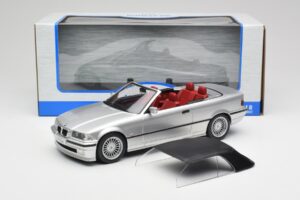 BMW Alpina B3 E36 3.2 Cabriolet Arctic Silver MCG 1:18 MCG18322 Pressofusione — immagine 8 di 8