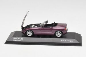 BMW Z1 E30 Viola Metallizzato Minichamps 1:43 400020101 Pressofusione — immagine 4 di 5