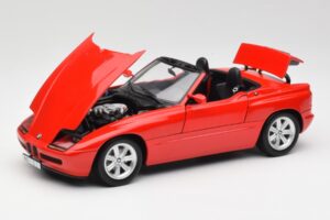 BMW Z1 E30 Rosso Minichamps 1:18 183020106 Pressofusione — immagine 2 di 8