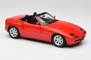 BMW Z1 E30 Rosso Minichamps 1:18 183020106 Pressofusione — immagine 6 di 8