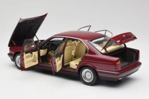 BMW 535i E34 Rosso Minichamps 1:18 100024002 Pressofusione — immagine 5 di 8