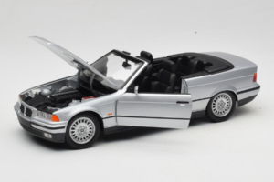 BMW 3 Series E36 Cabriolet Argento UT Models 1:18 BMW008 Pressofusione — immagine 2 di 8