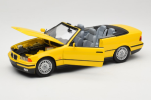 BMW 3 Series E36 Cabriolet Giallo UT Models 1:18 BMW007 Pressofusione — immagine 2 di 8