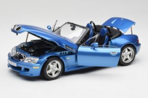 BMW Z3 E36 M Roadster Estoril Blue Bburago 1:18 3349-M1 Pressofusione — immagine 2 di 8