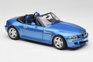 BMW Z3 E36 M Roadster Estoril Blue Bburago 1:18 3349-M1 Pressofusione — immagine 6 di 8
